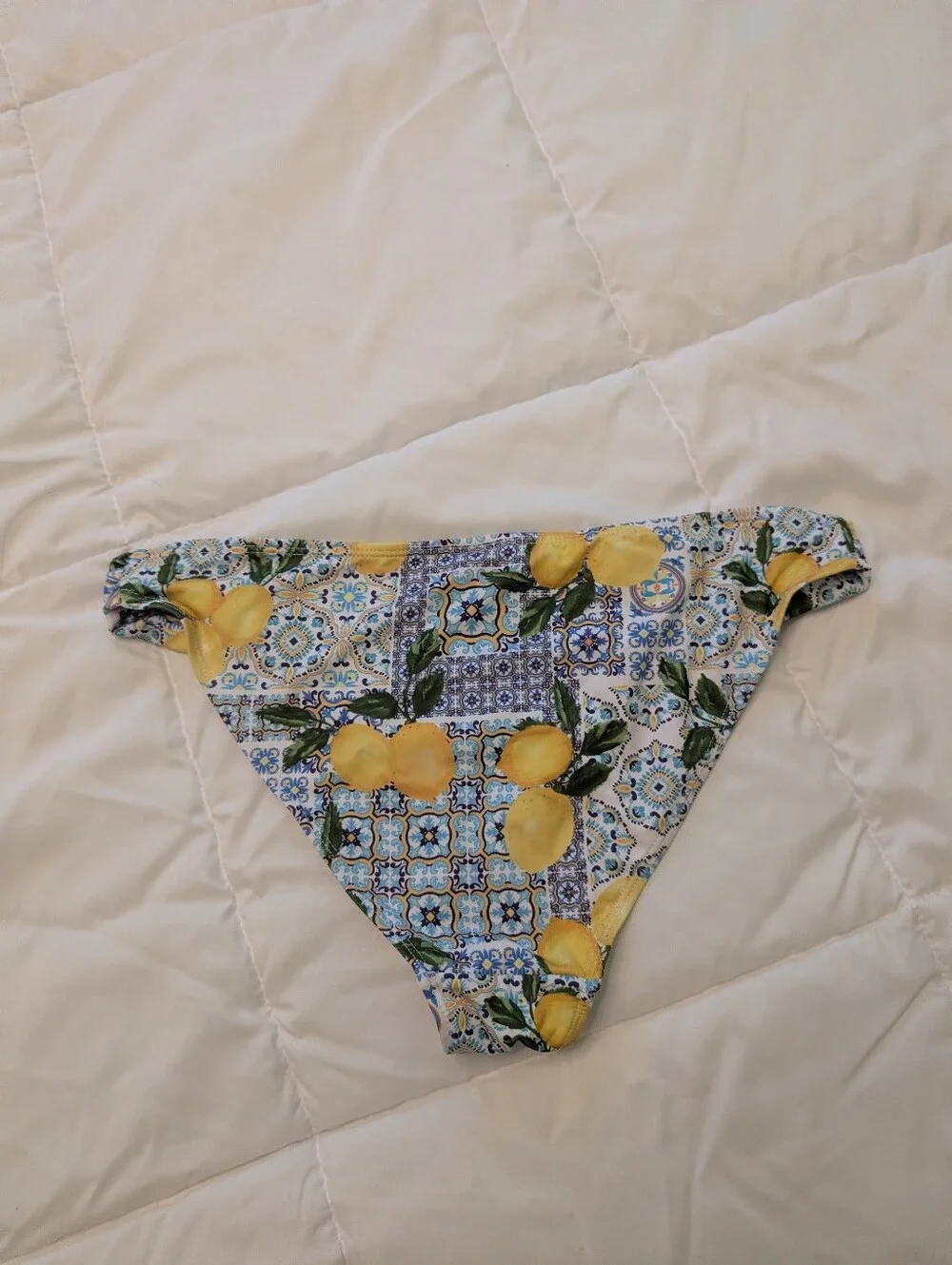 Lemon Patterned Bikini Bottom - Picture 2 of 3